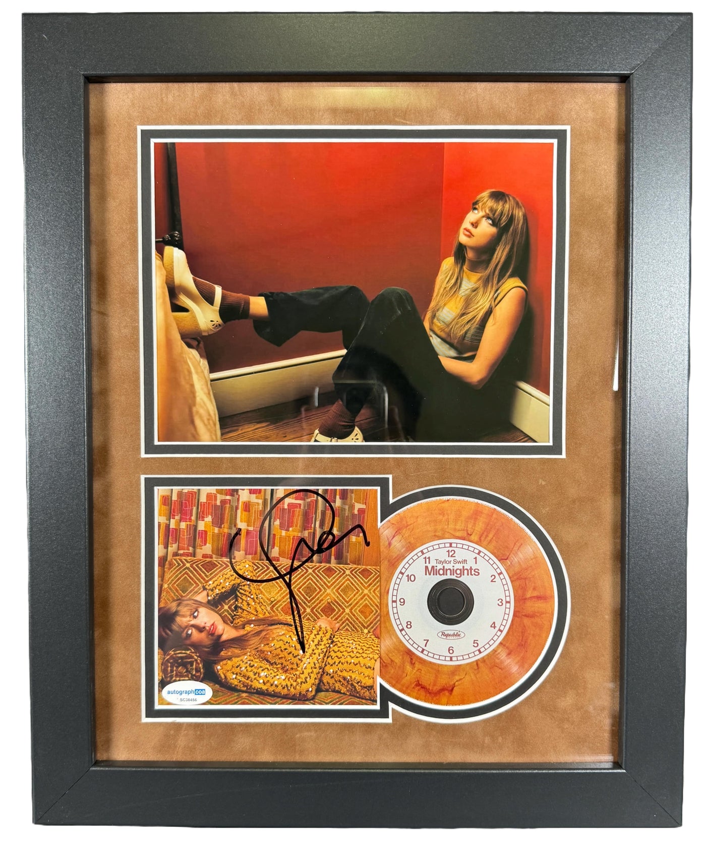 Taylor Swift Signed Midnights CD Custom Framed Authentic Autographed ACOA