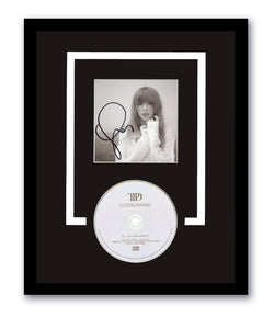 Image of Taylor Swift Signed The Tortured Poets Department CD FRAMED Autographed ACOA