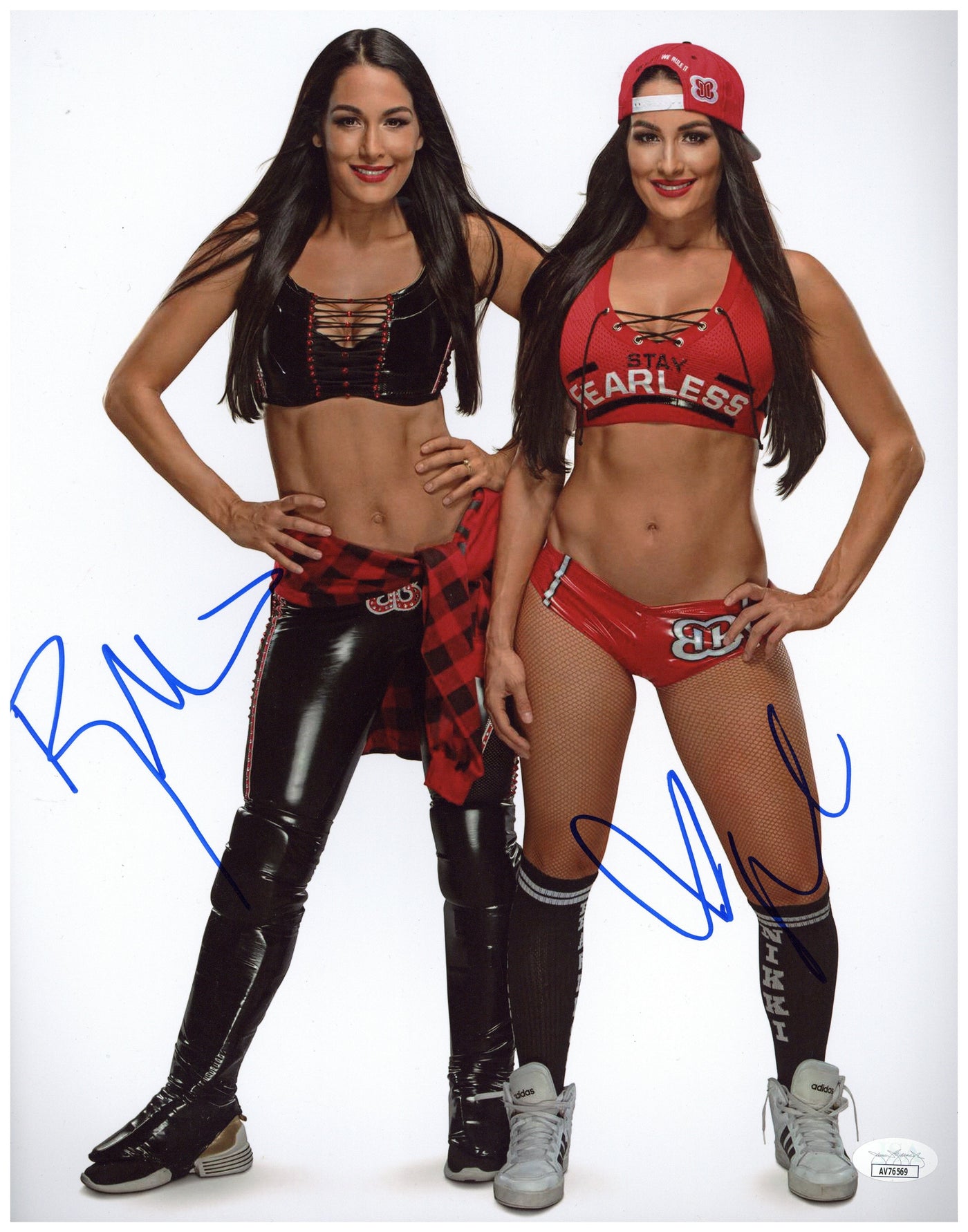 The Bella Twins Brie & Nikki Signed 11x14 Photo WWE Autographed JSA COA