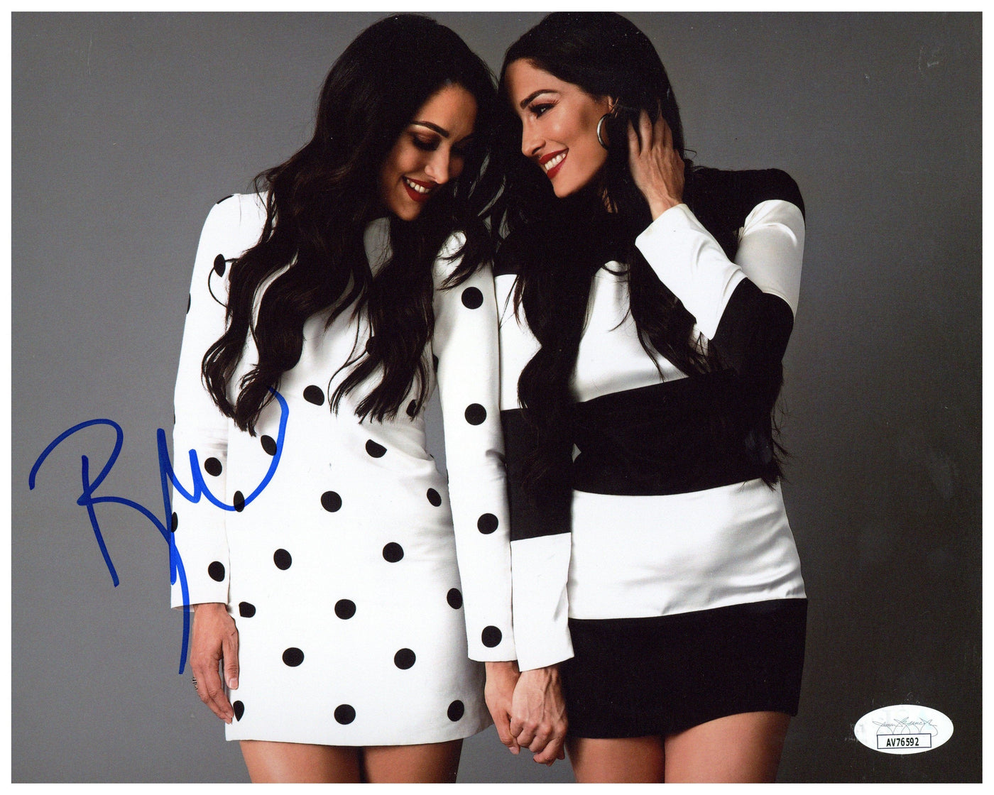 The Bella Twins Brie Signed 8X10 Photo WWE Autographed JSA COA