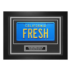 Image of The Fresh Prince of Bel-Air License Plate Wall Display Fresh Prop Frame
