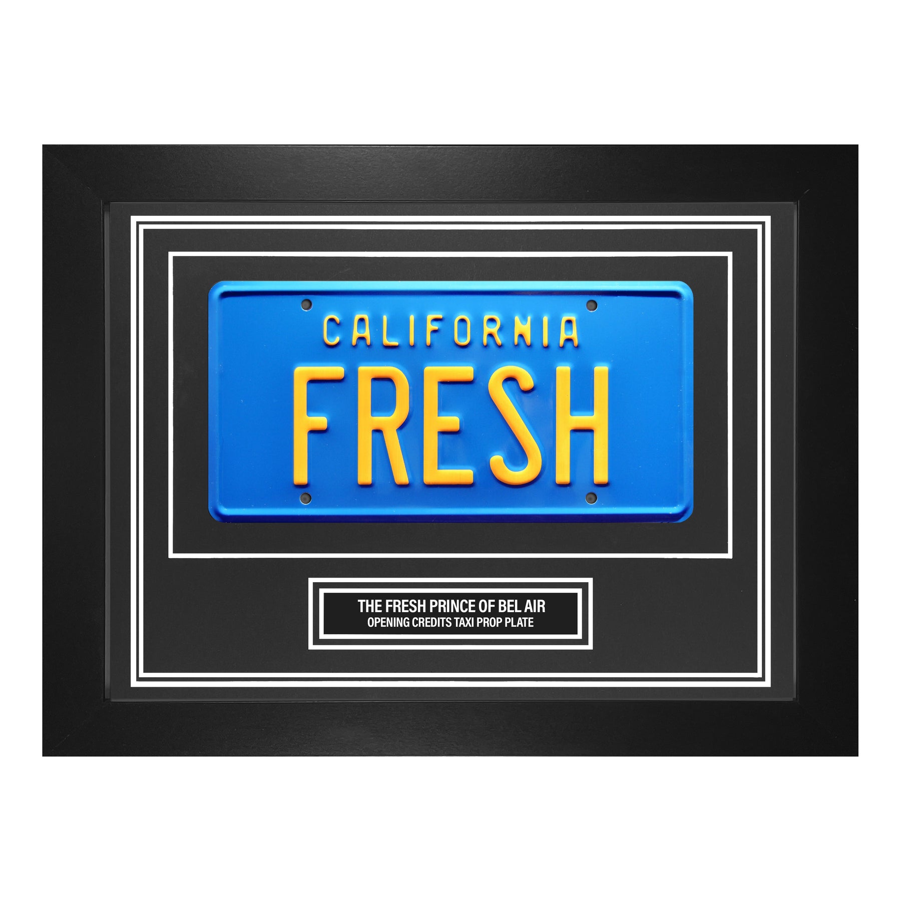 The Fresh Prince of Bel-Air License Plate Wall Display Fresh Prop Fram ...