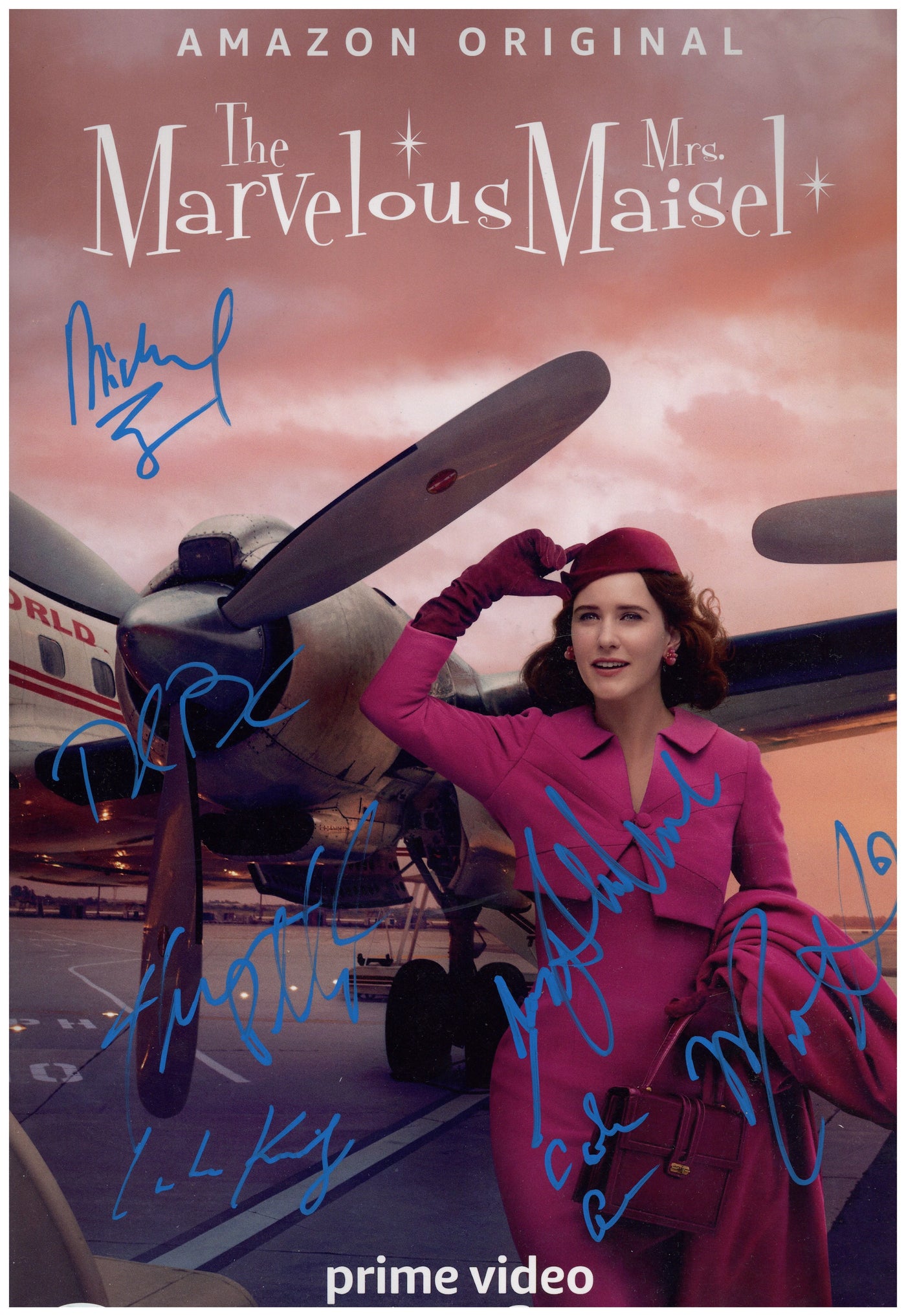 The Marvelous Mrs. Maisel Signed Cast 12x18 Photo Authentic Autographed JSA COA