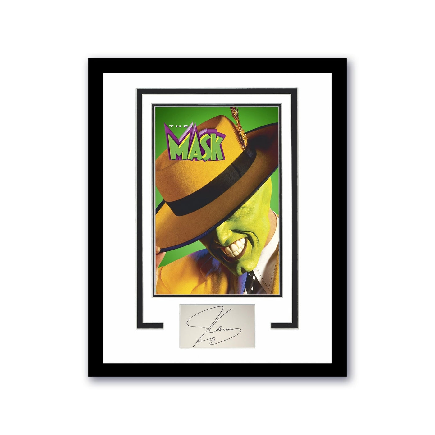 The Mask Jim Carrey Autographed Signed 11x14 Framed Poster Photo ACOA