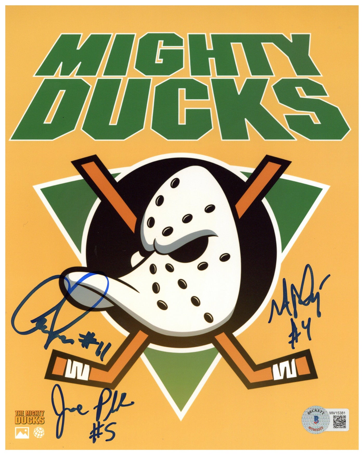 The Mighty Ducks Signed 8x10 Photo Autographed BAS COA