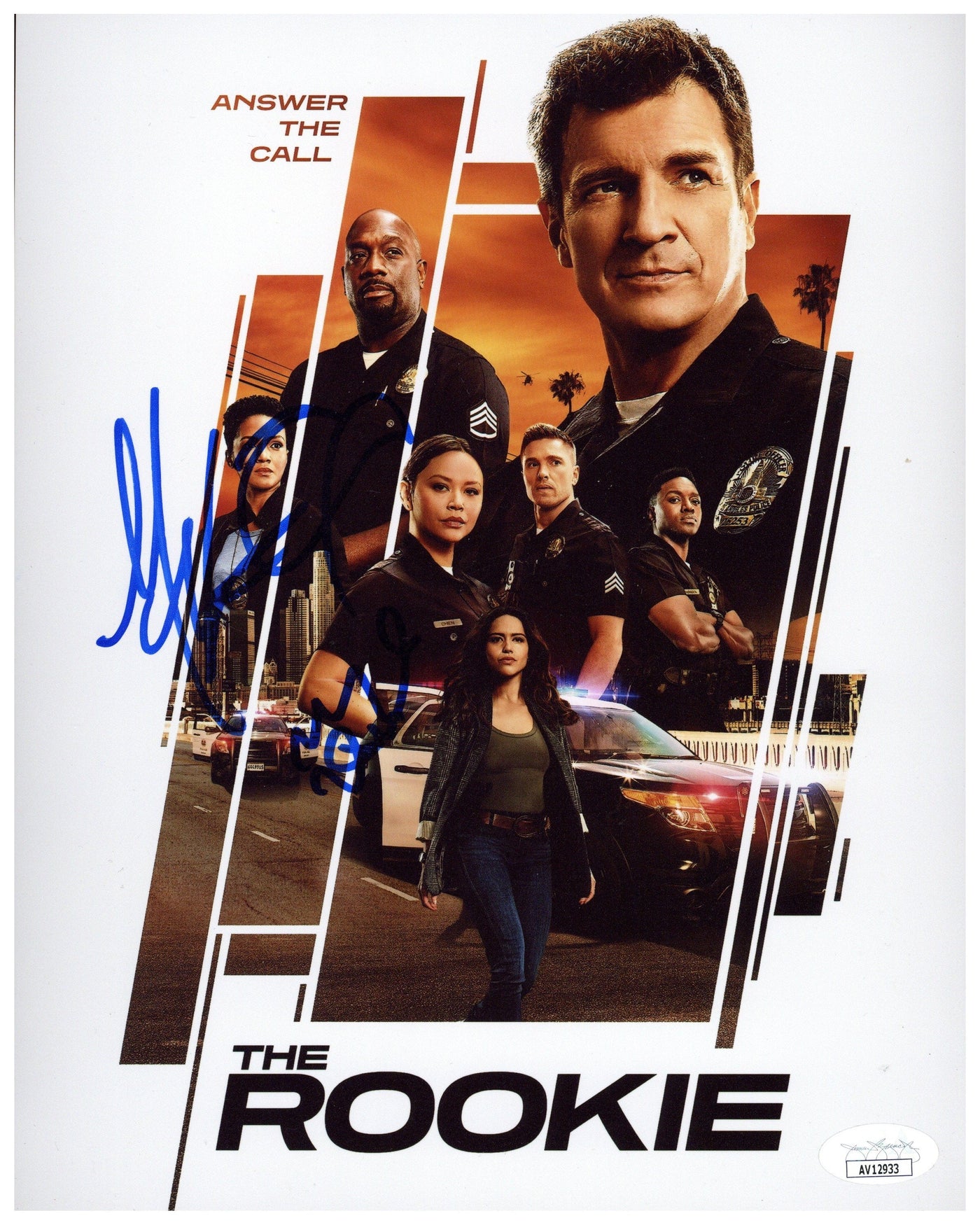 The Rookie Cast Signed 8x10 Photo Mekia Cox & Melissa O'Neil Autographed JSA COA