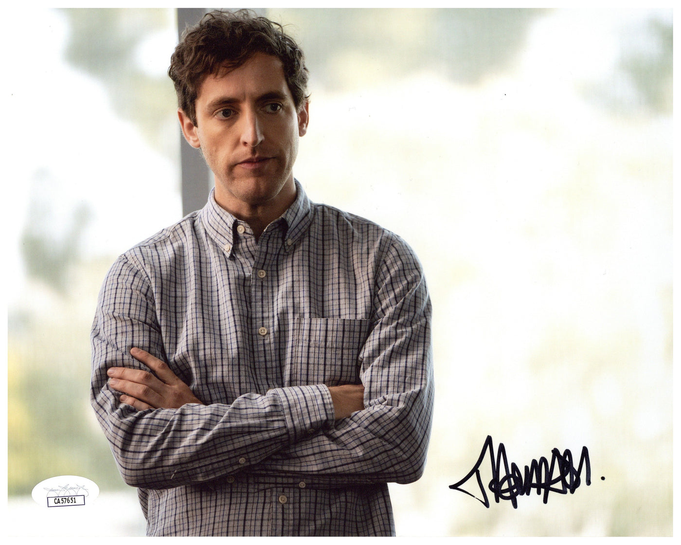 Thomas Middleditch Signed 8x10 Photo Silicon Valley Autographed JSA COA 3