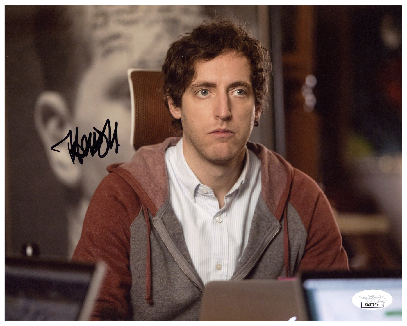 Thomas Middleditch Signed 8x10 Photo Silicon Valley Autographed JSA COA 4