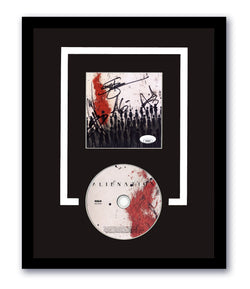 Image of Three Days Grace Signed Alienation CD 11x14 Framed Autographed JSA COA