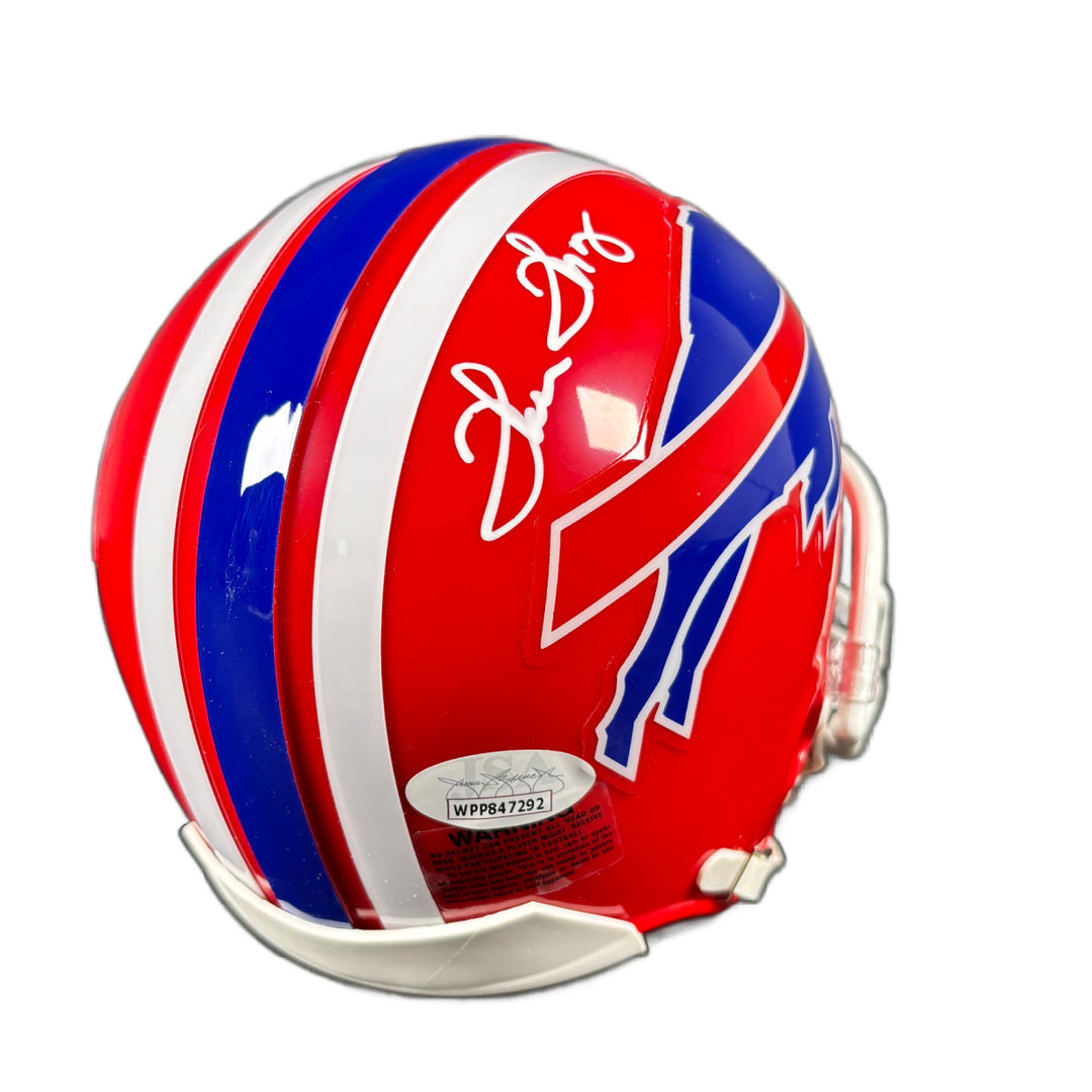 Thurman Thomas Signed Buffalo Bills Mini Helmet Autographed JSA COA