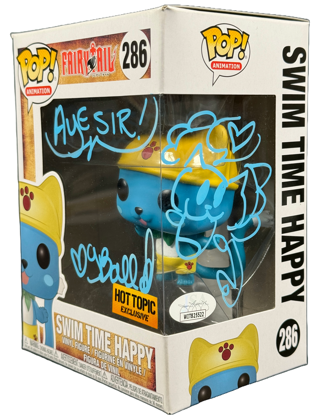 Tia Ballard Signed Funko POP 286 Happy Fairy Tail Autographed JSA
