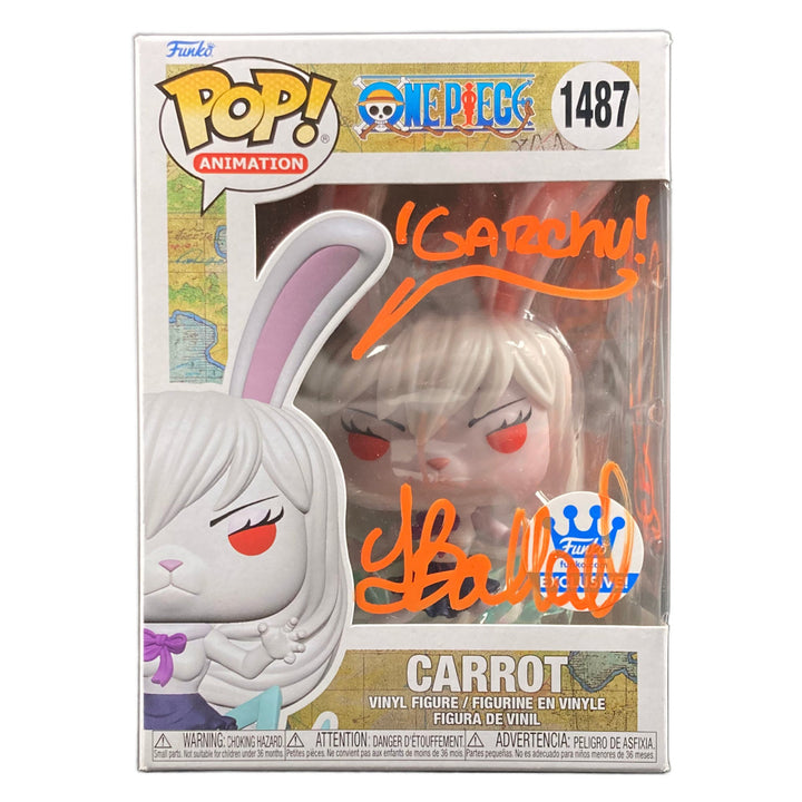 Tia Ballard Signed Funko POP One Piece Carrot Autographed JSA COA