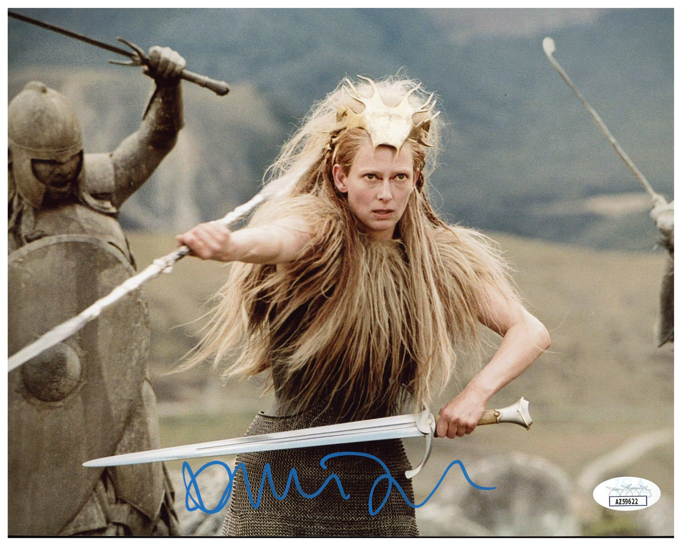 Tilda Swinton Signed 8x10 Photo The Chronicles of Narnia Autographed JSA COA 2