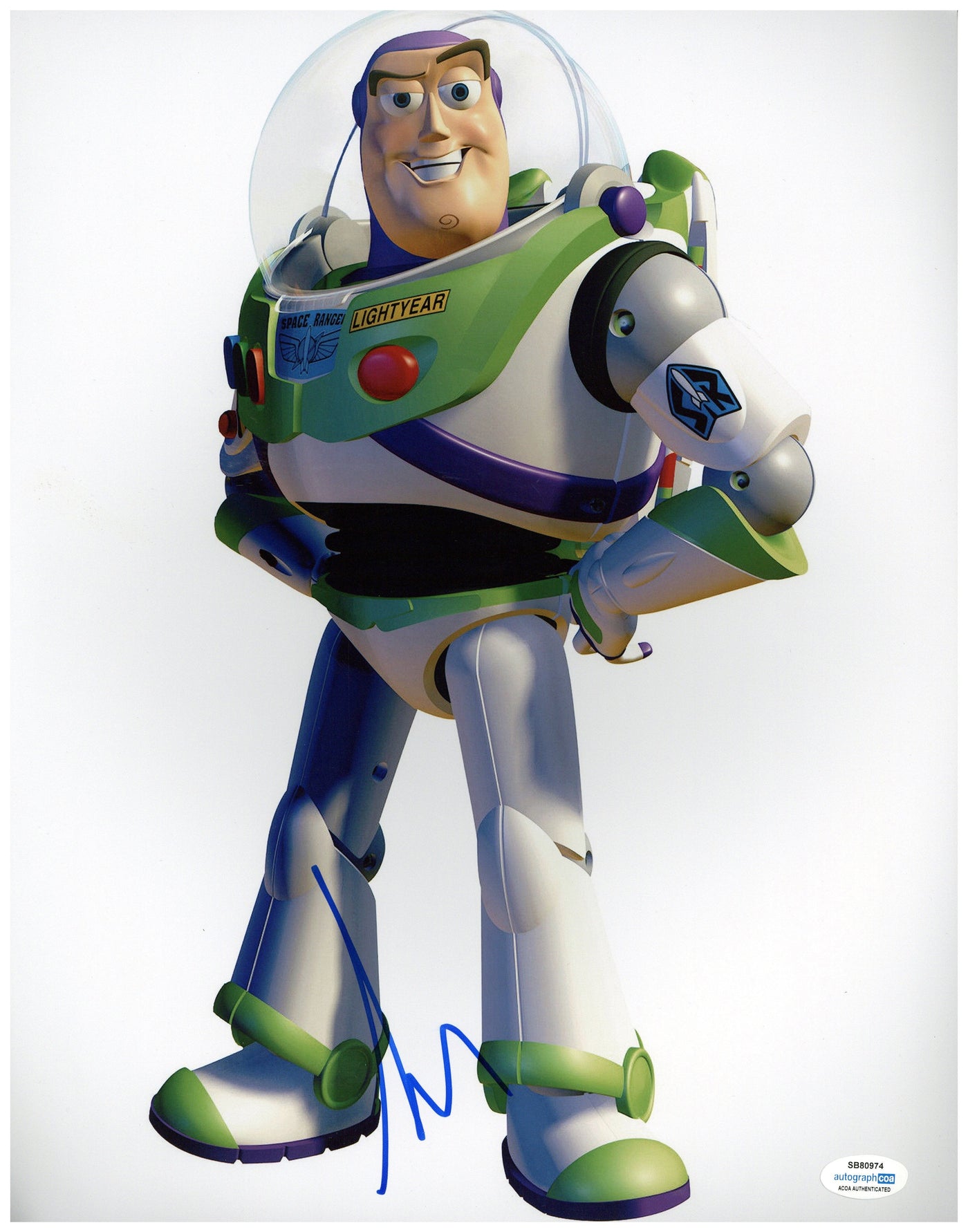 Tim Allen Signed 11x14 Photo Toy Story Buzz Lightyear Authentic Autographed ACOA