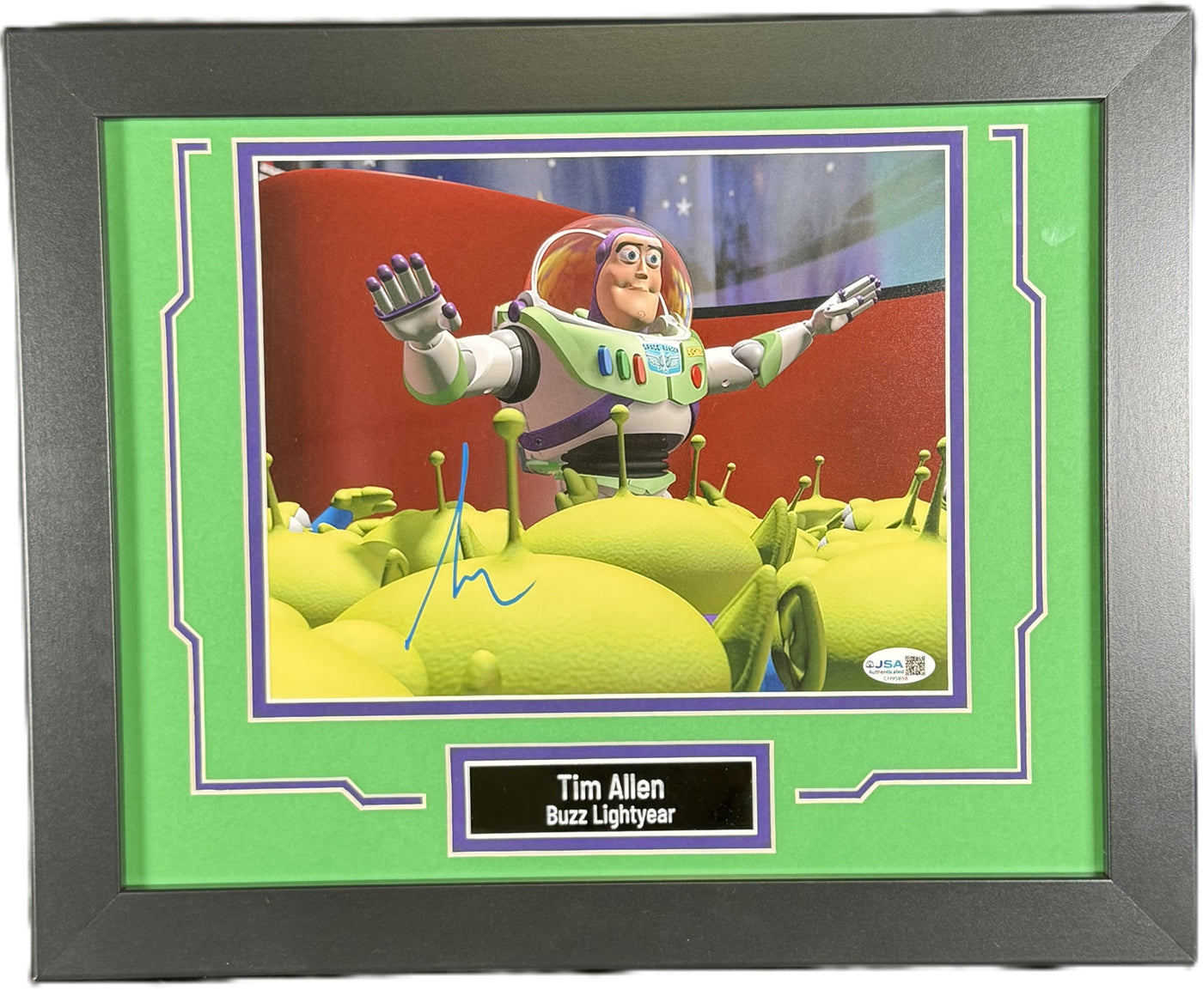 Tim Allen Signed 8x10 Custom Framed Photo Toy Story Buzz Lightyear Autographed JSA COA