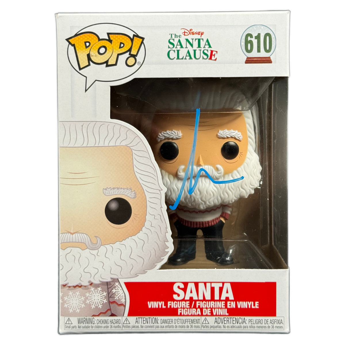 Tim Allen Signed Funko POP Disney Santa Clause Santa Autographed BAS COA