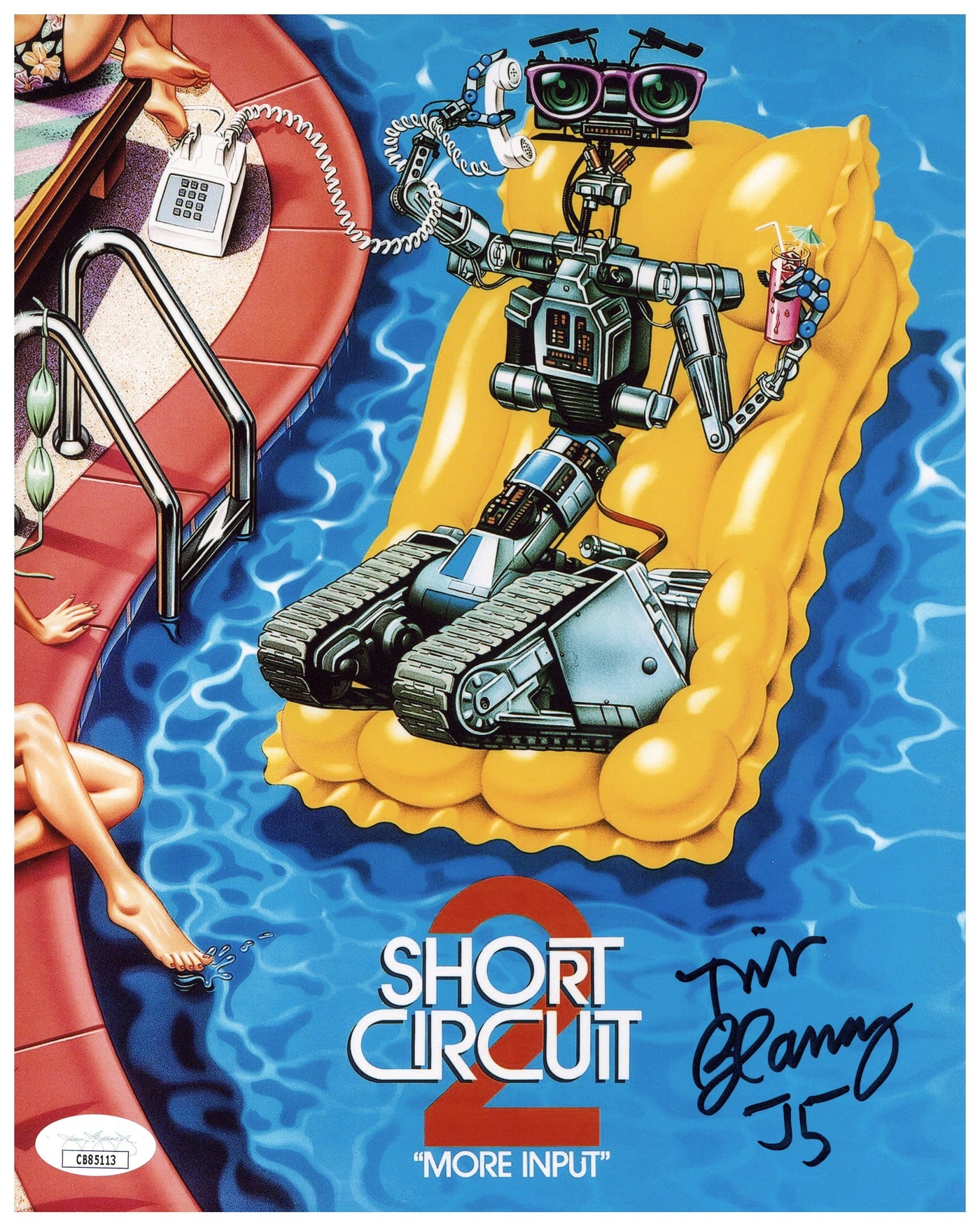 Tim Blaney Signed 8x10 Photo Short Circuit 2 Johnny 5 Autographed JSA COA 4
