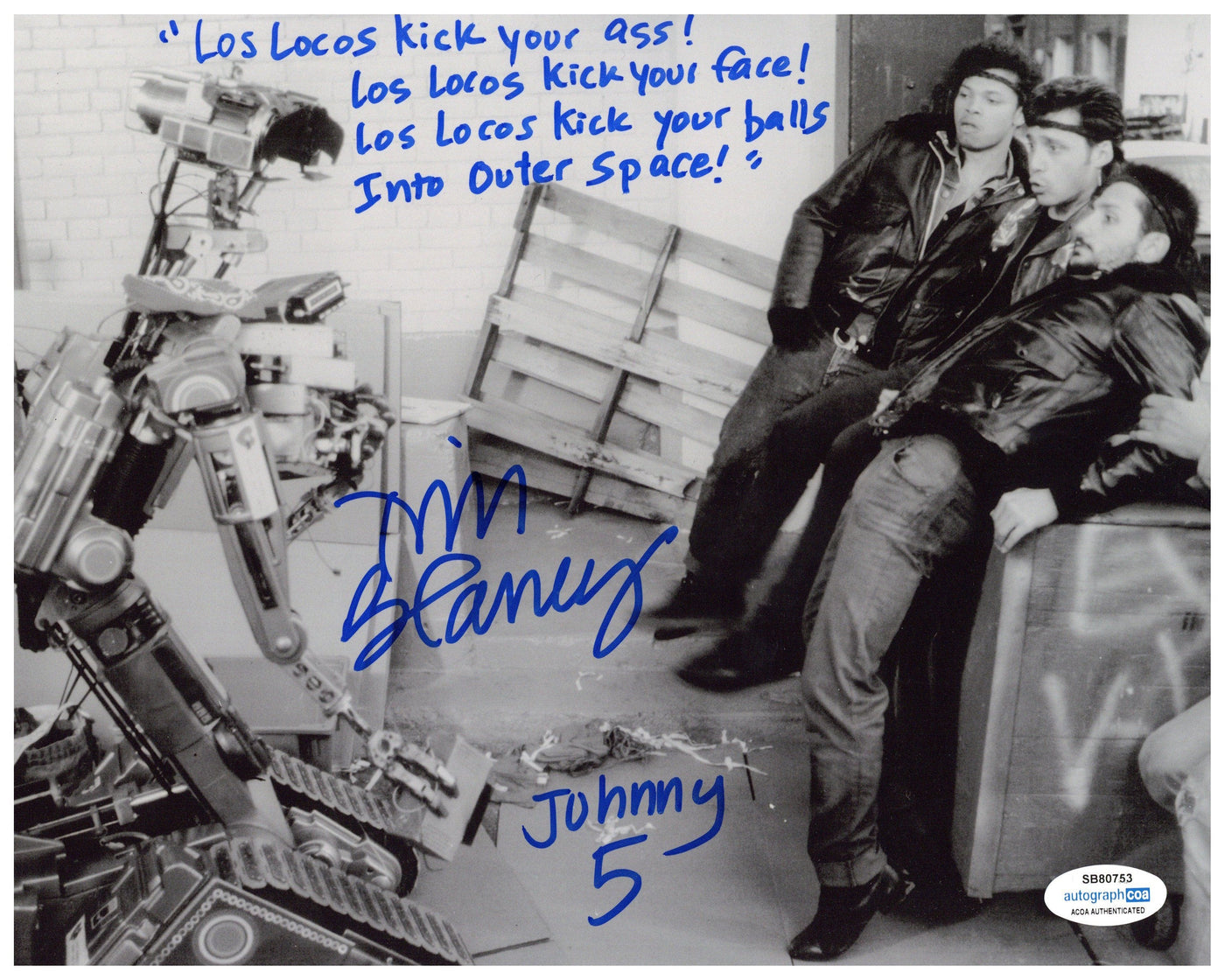 Tim Blaney Signed 8x10 Photo Short Circuit Johnny 5 Autographed ACOA #2