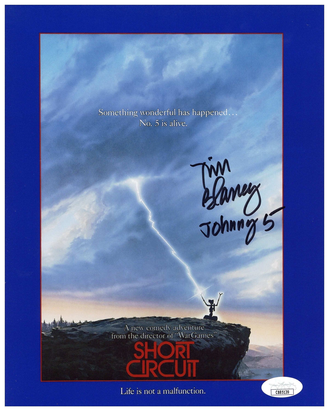Tim Blaney Signed 8x10 Photo Short Circuit Johnny 5 Autographed JSA COA
