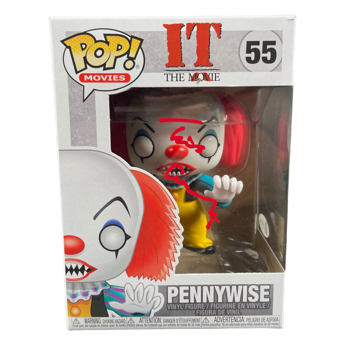 Tim Curry Autographed Funko Pop IT The Movie Pennywise Signed BAS COA
