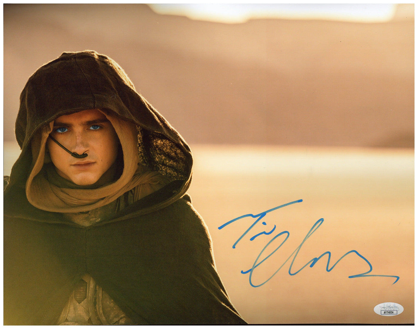 Timothée Chalamet Signed 11x14 Photo Dune Authentic Autographed JSA COA