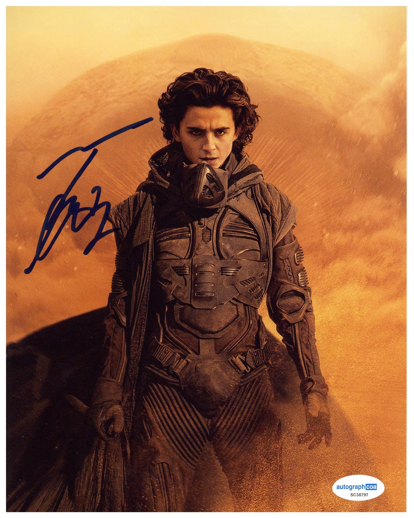 Timothée Chalamet Signed 8x10 Photograph Dune Autographed ACOA COA