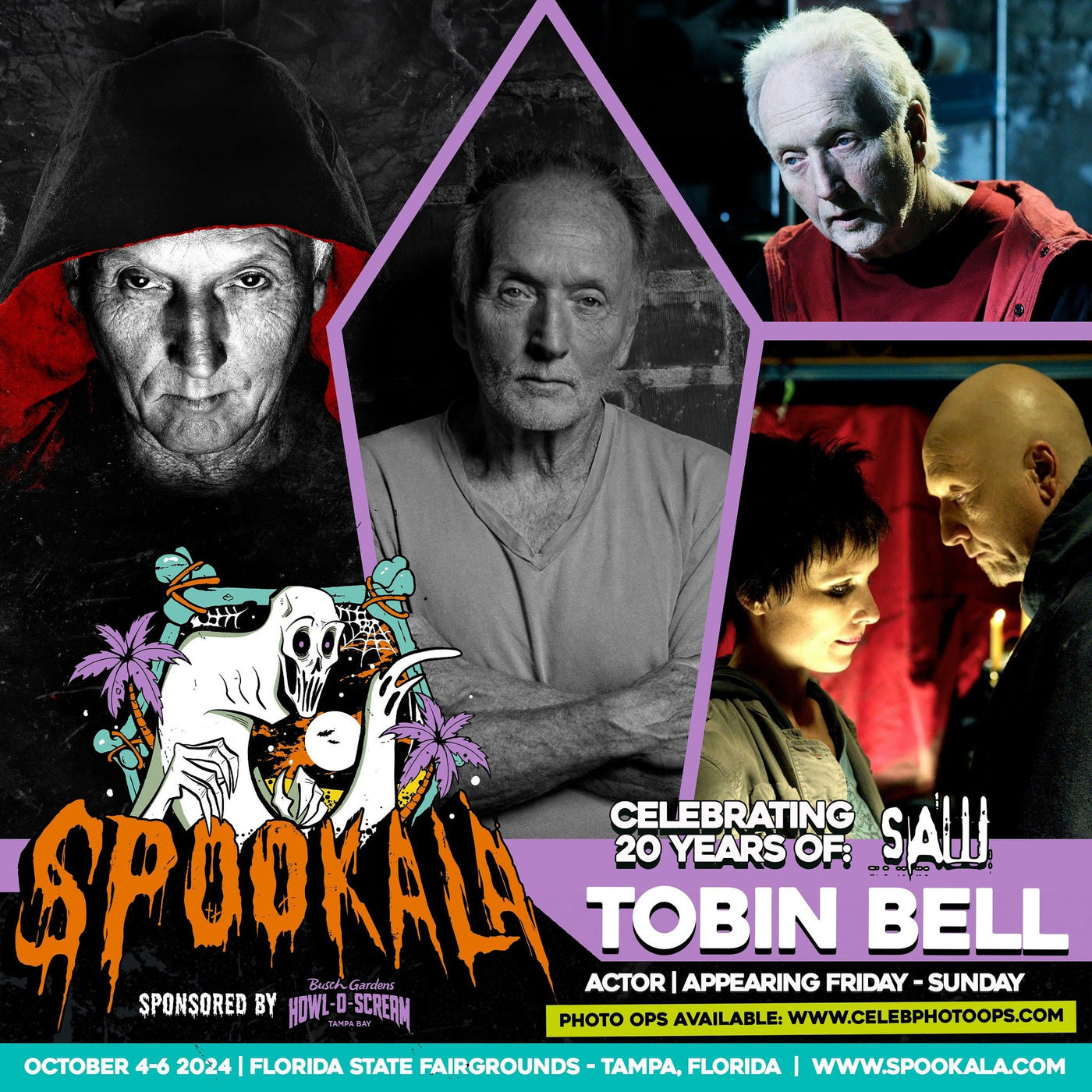 Tobin Bell Official Autograph Mail-In Service - Spookala 2024