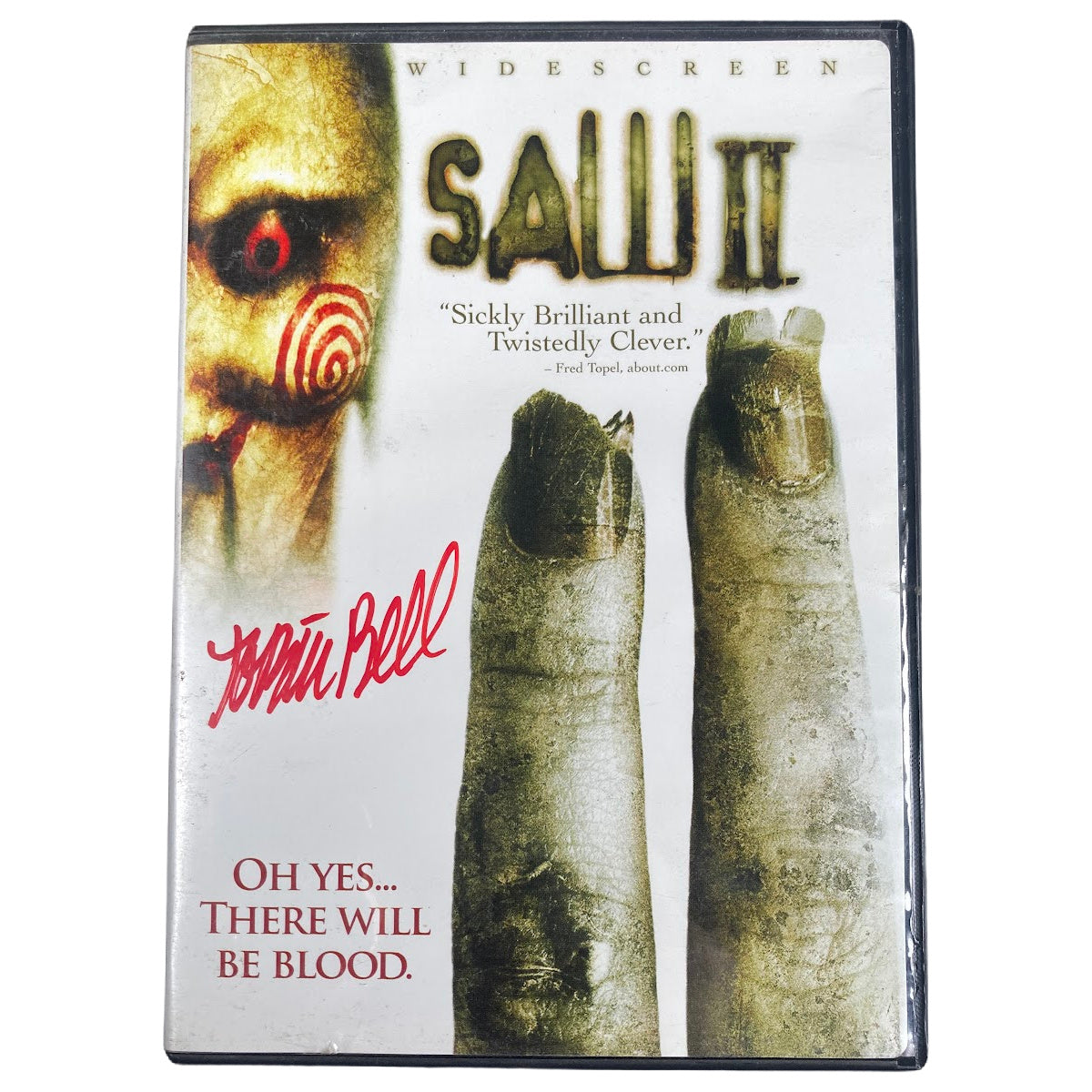 Tobin Bell Signed SAW II DVD Jigsaw Horror Autograph - JSA COA - Red Paint
