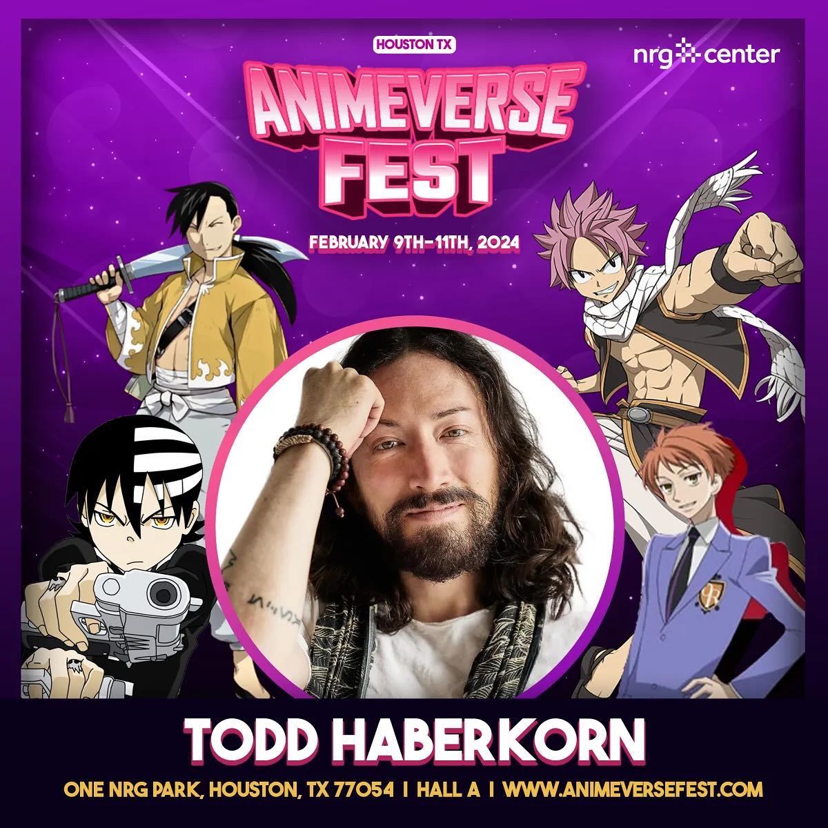Todd Haberkorn Official Autograph MailIn Service AnimeVerse Fest 20