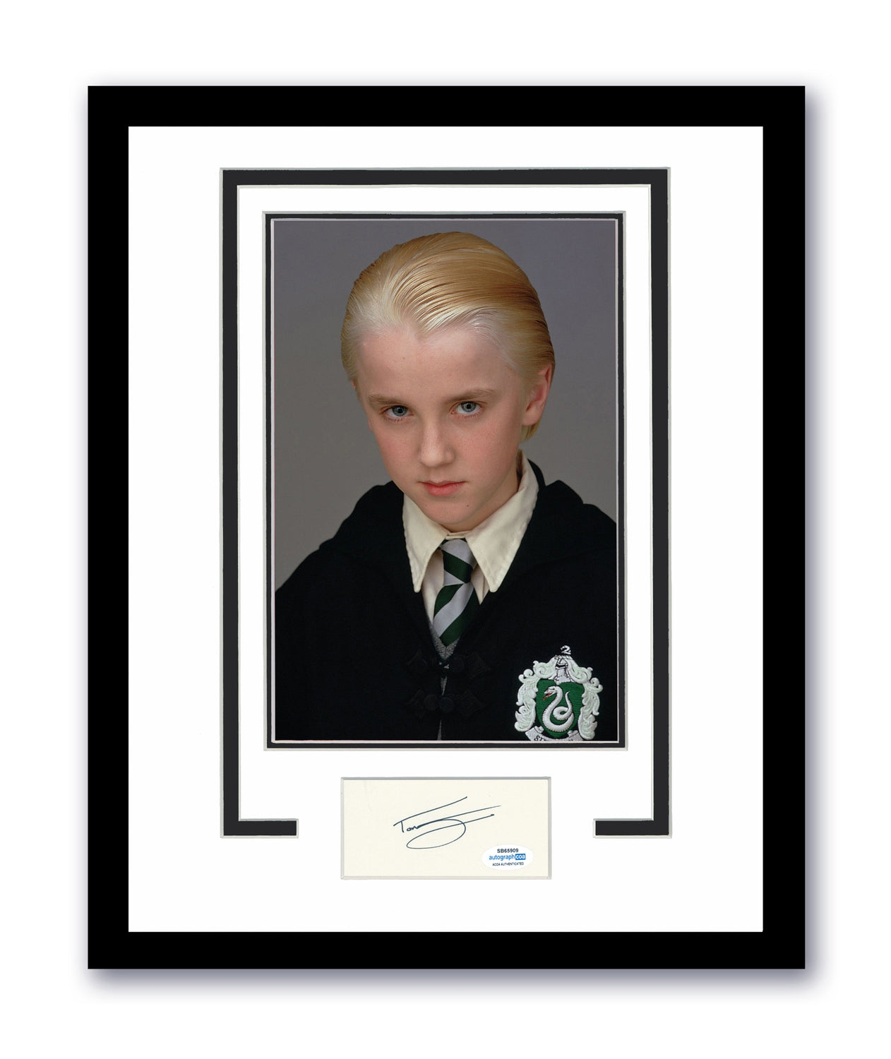 Tom Felton Signed 11x14 Framed Harry Potter Draco Malfoy Autographed ACOA 2