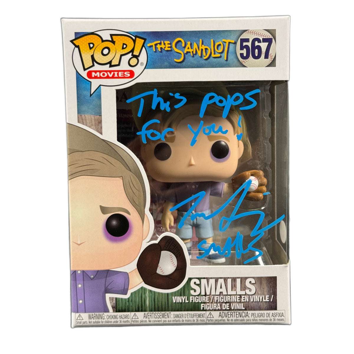 Tom Guiry Signed Funko POP The Sandlot Smalls Autographed JSA COA