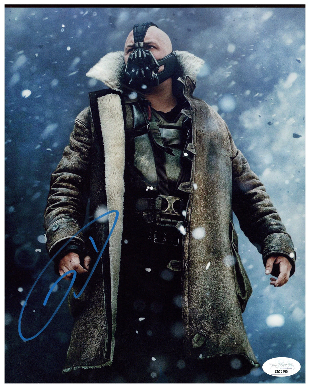俳優トム・ハーディ氏直筆サイン入りポートレート:バットマンダークナイトライジング Tom Hardy Signed 8x10 Photo The Dark Knight Rises Bane Autographed
