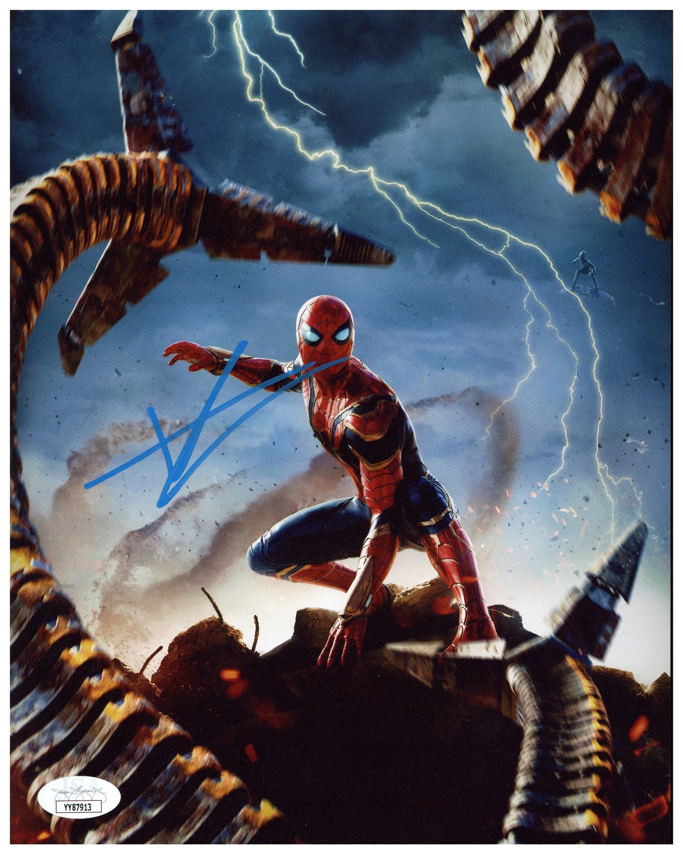 Tom Holland Signed 8x10 Photo Spider-Man Authentic Marvel Autographed JSA COA 2