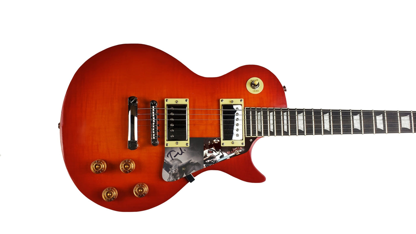 Tom Morello Signed Custom LP Cherry Guitar Rage Against Machine Autographed COA