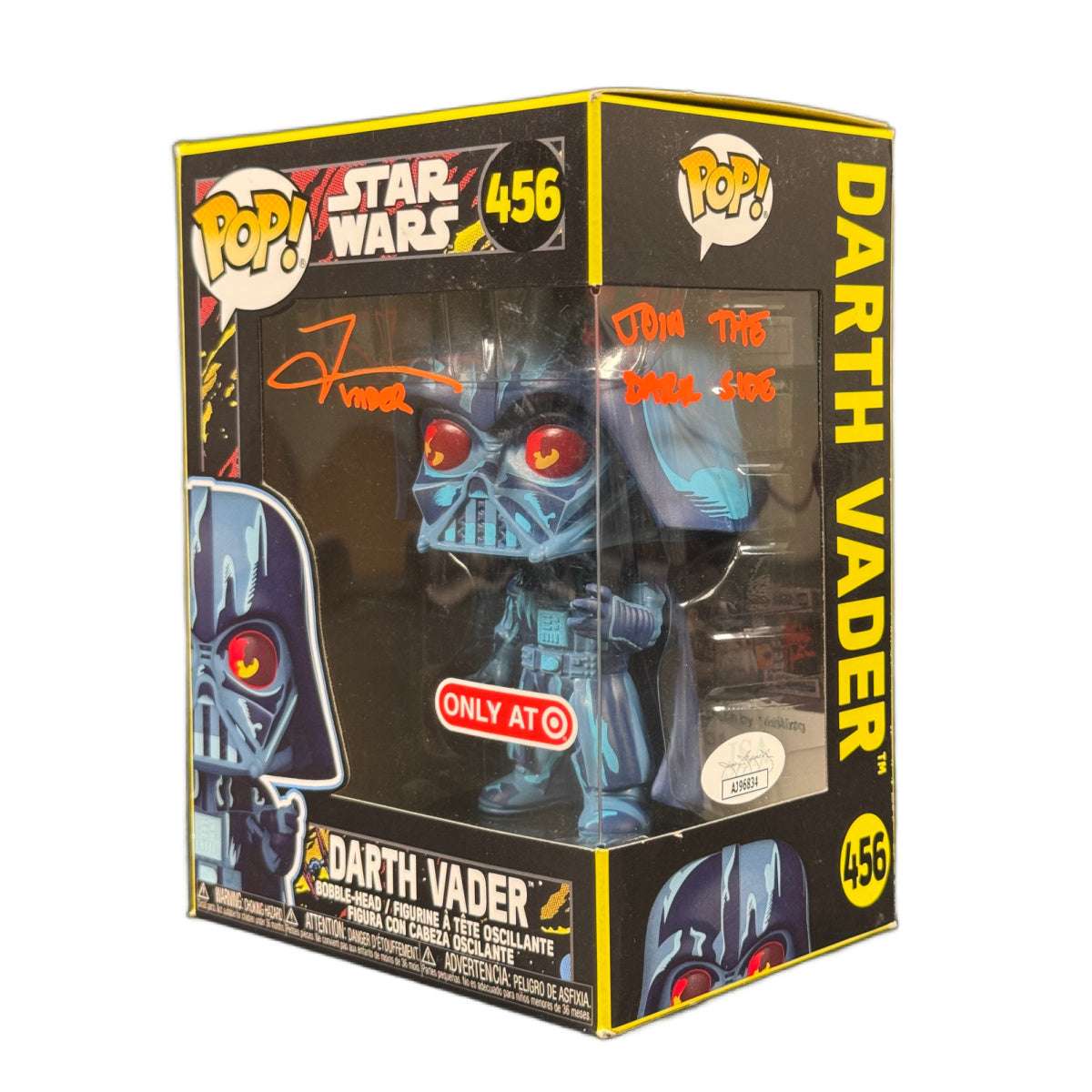Tom O'Connell Signed Funko POP Star Wars Darth Vader Autographed JSA COA 456