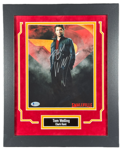 Image of Tom Welling Signed Custom Framed 8x10 Photo Smallville Autographed JSA COA