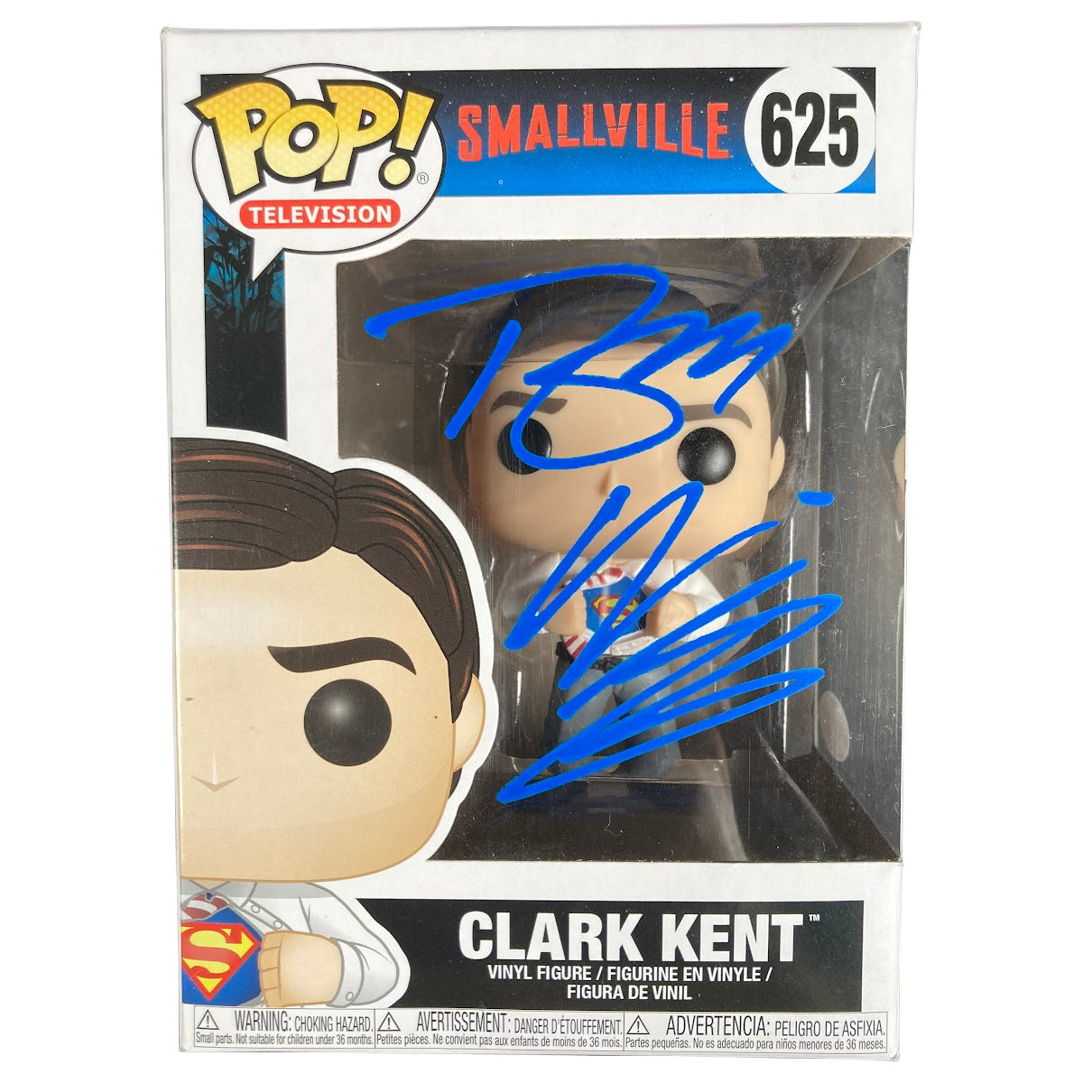 Tom Welling Signed Funko POP Smallville Clark Kent 625 Autographed JSA COA