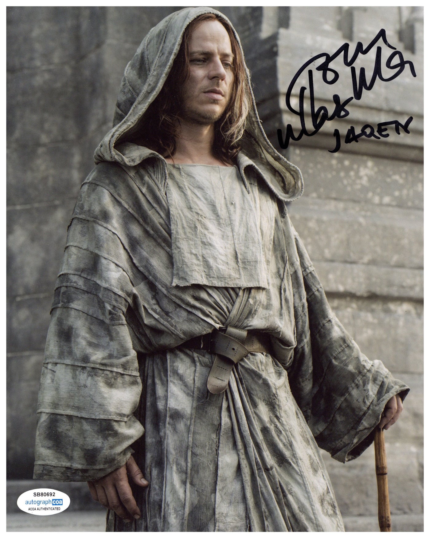 Tom Wlaschiha Signed 8x10 Photo Game of Thrones Autographed ACOA