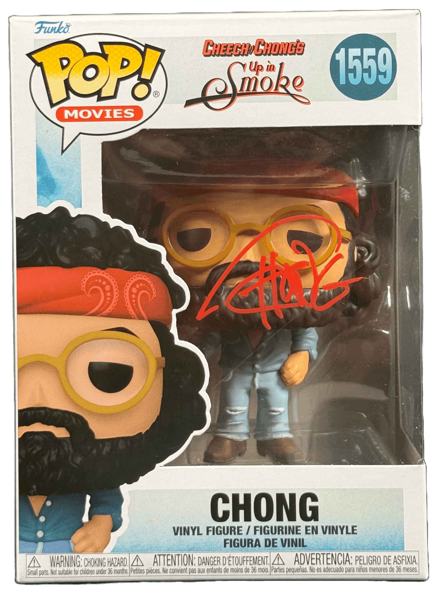 Tommy Chong Signed Funko POP Cheech and Chong Up In Smoke Autographed Zobie COA