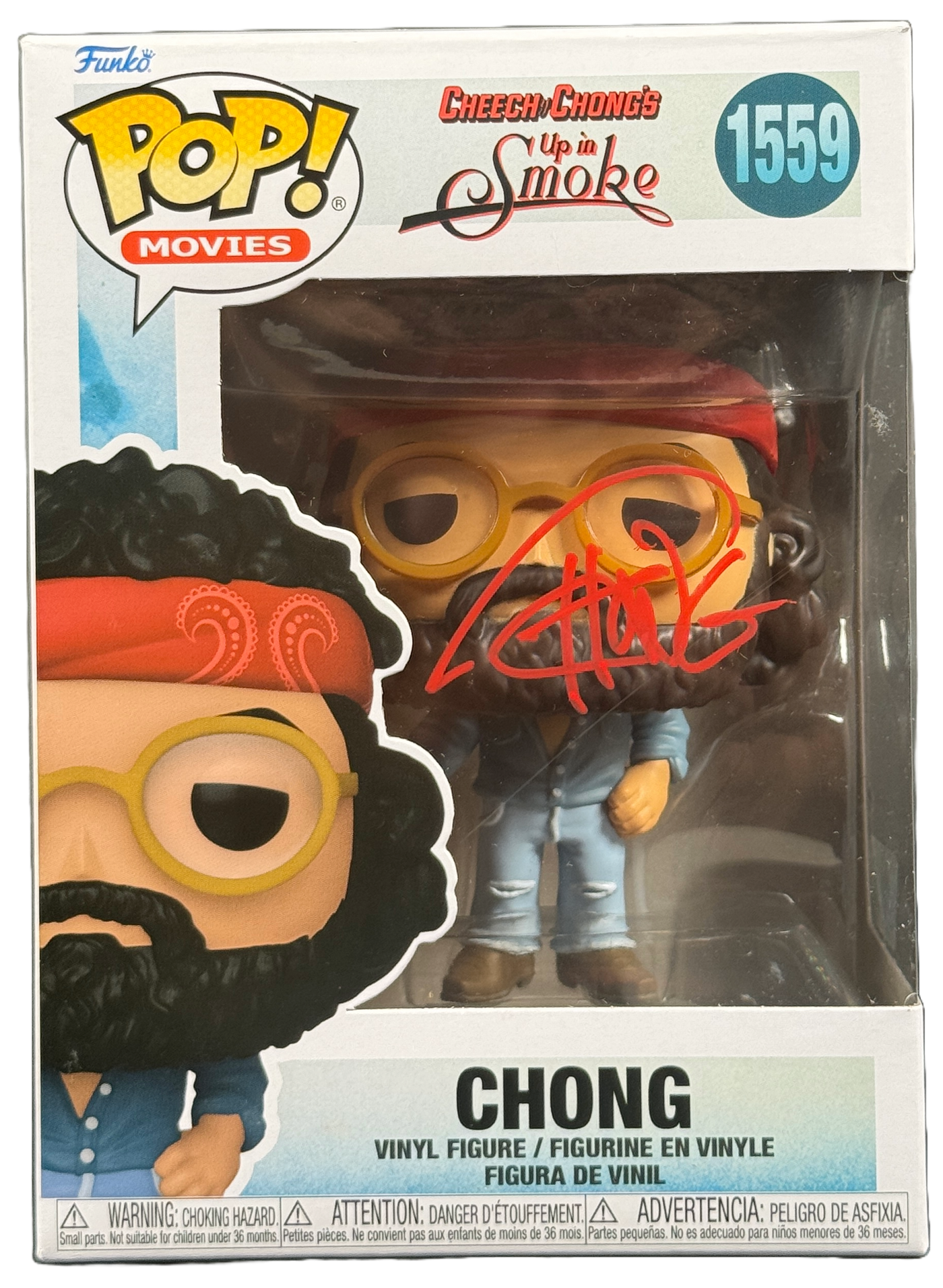 Tommy Chong Signed Funko POP Cheech and Chong Up In Smoke Autographed Zobie COA