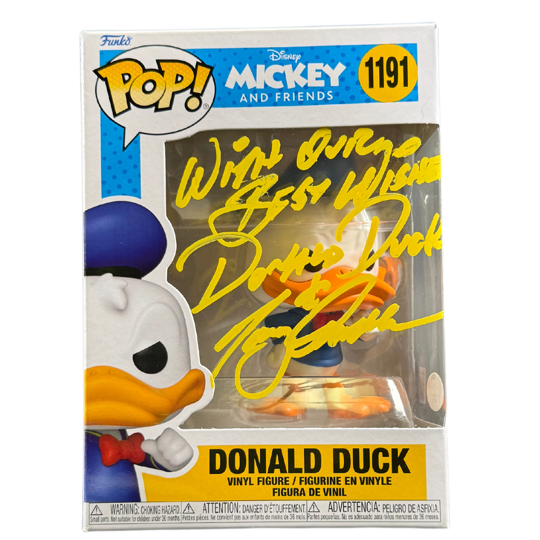 Tony Anselmo Signed Funko POP Mickey and Friends Donald Duck Autographed JSA