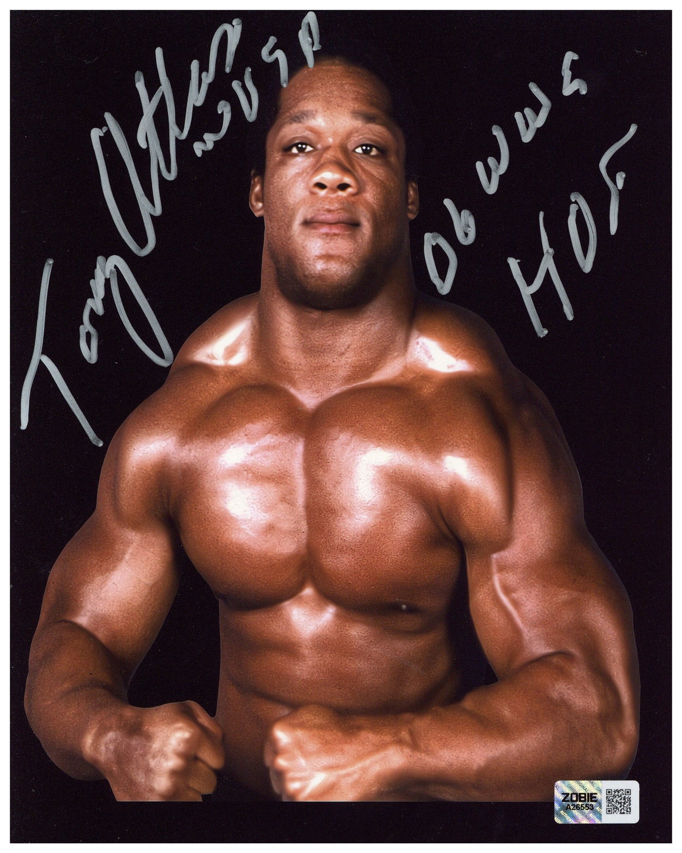 Tony Atlas Signed 8x10 Photo WWF WWE HOF Autographed Zobie COA 5
