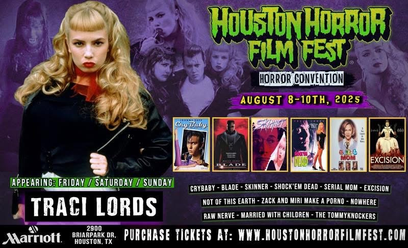 Traci Lords Official Autograph Mail-In Service - Houston Horror Film Fest 2025