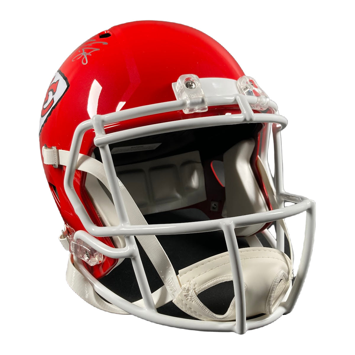 Travis Kelce Autographed Kansas City Chiefs F/S Full Helmet Rep Signed BAS