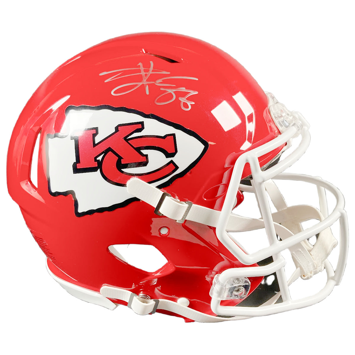 Travis Kelce Autographed Kansas City Chiefs F/S Speed Authentic Helmet Signed BAS