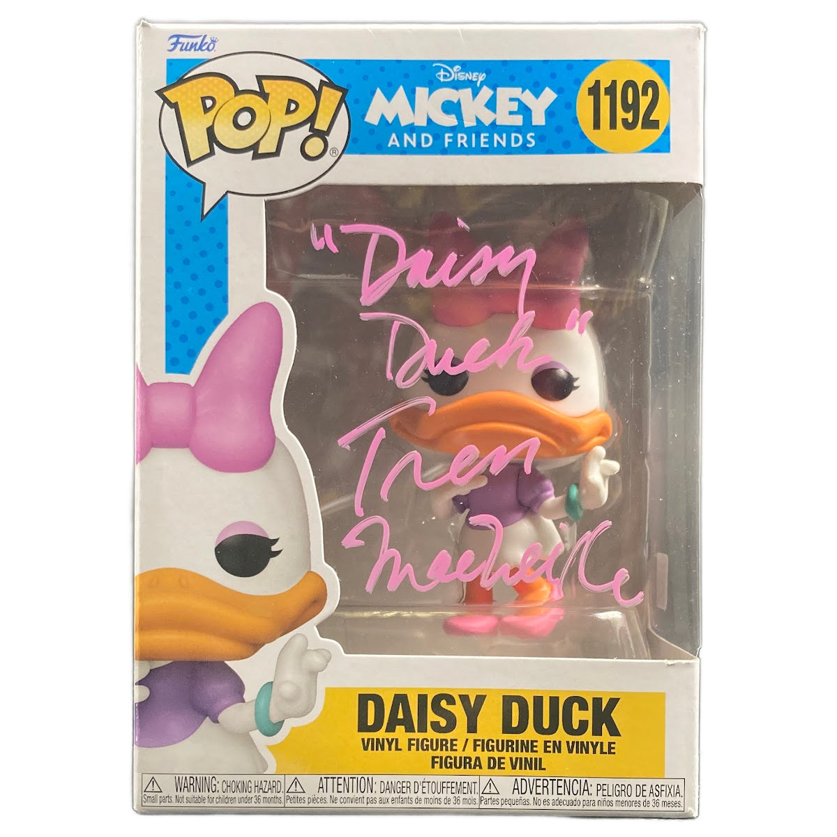 Tress MacNeille Signed Funko POP Mickey and Friends Daisy Duck Autographed JSA COA