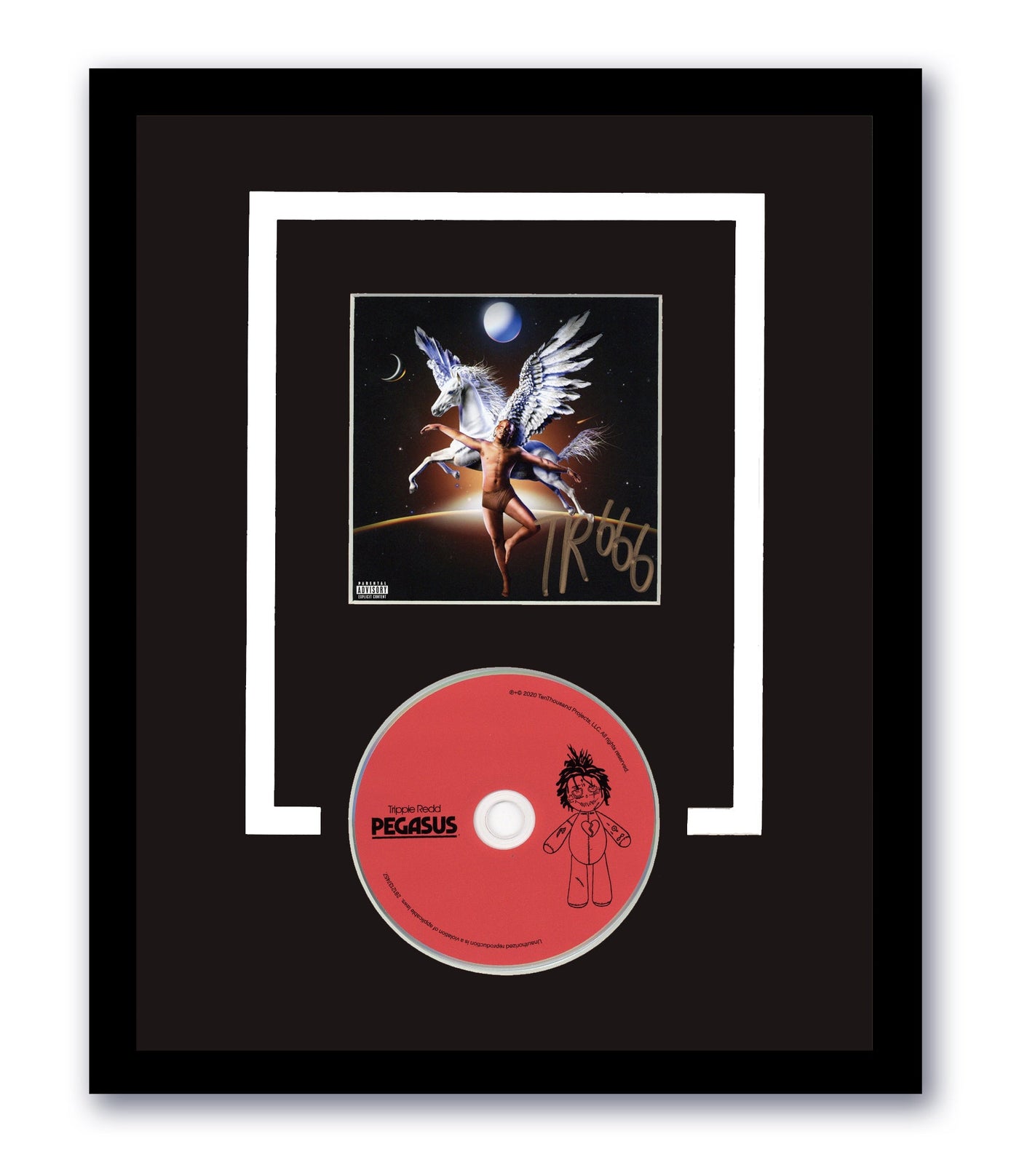 Trippie Redd Signed Pegasus CD Custom Framed Autographed ACOA
