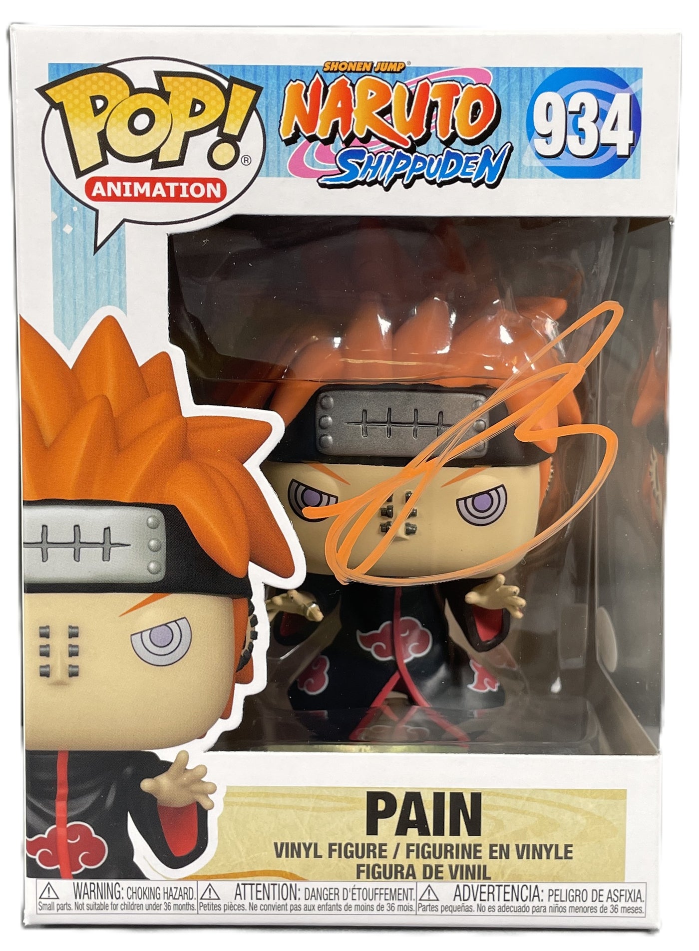 Troy Baker Signed Funko Pop Naruto: Shippuden Pain #934 Autographed JSA COA