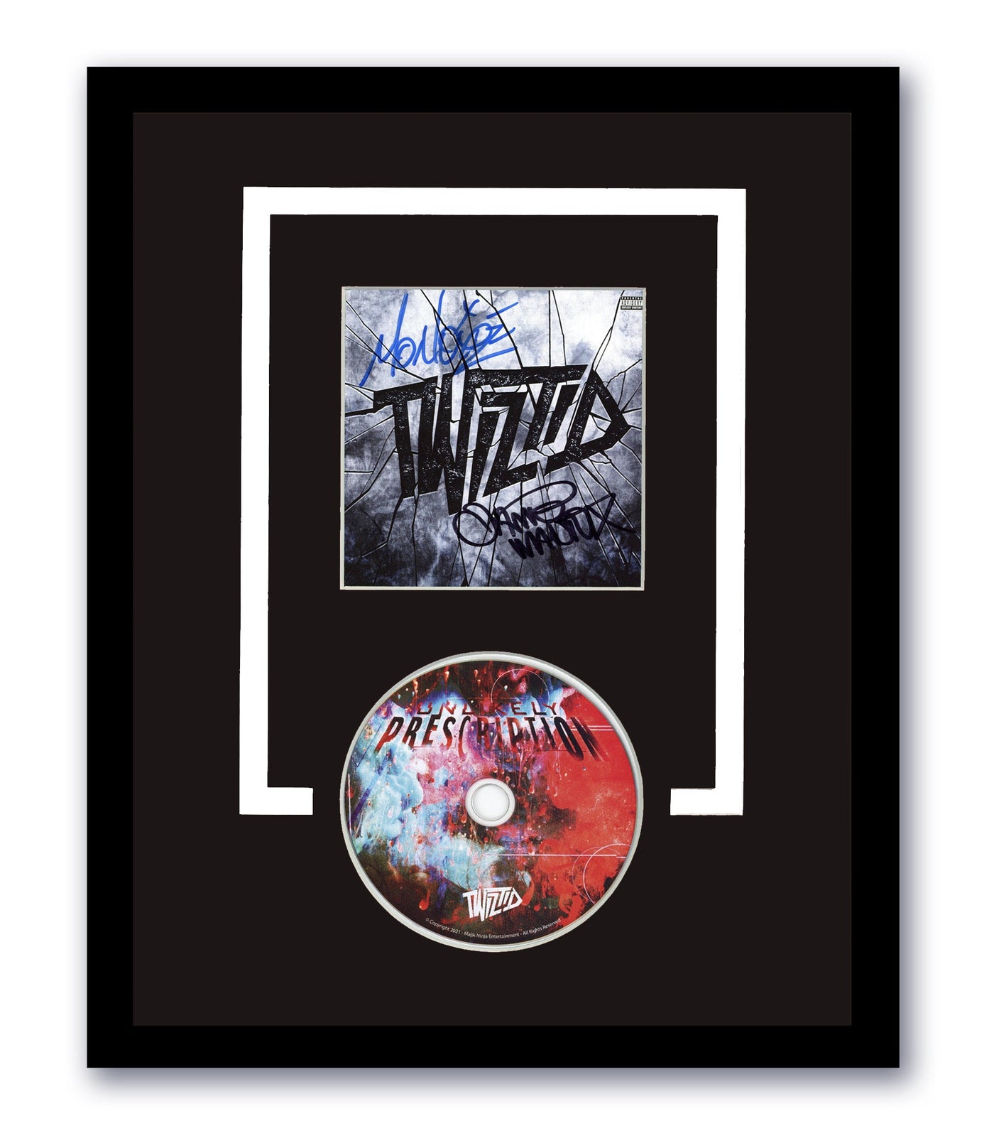 Twiztid Signed Unlikely Prescription CD Custom Framed Autographed ACOA