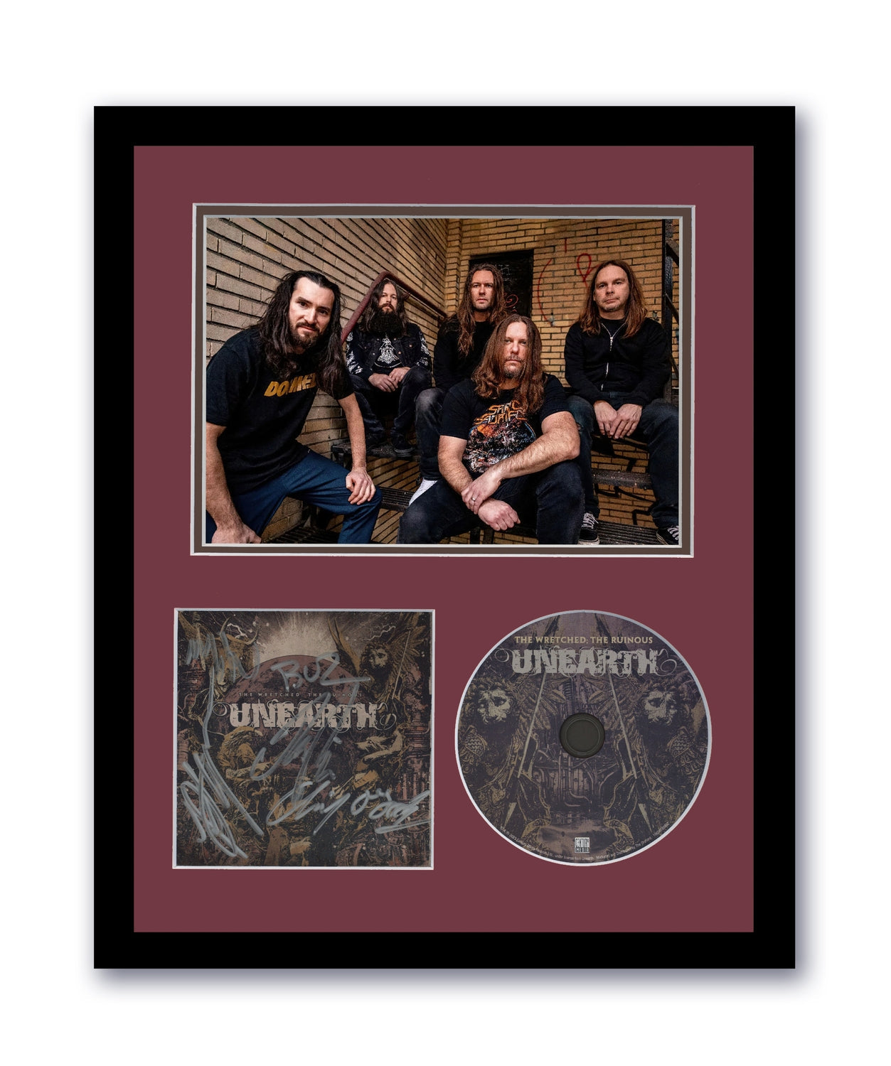 Unearth Signed 11x14 Custom Framed The Wretched The Ruinous Autographed ACOA 2